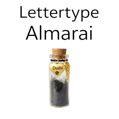 Memorial Flesje - Hanger met naam