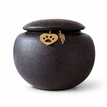 Urn  - 250 ML - Zwart - Met hangertjes