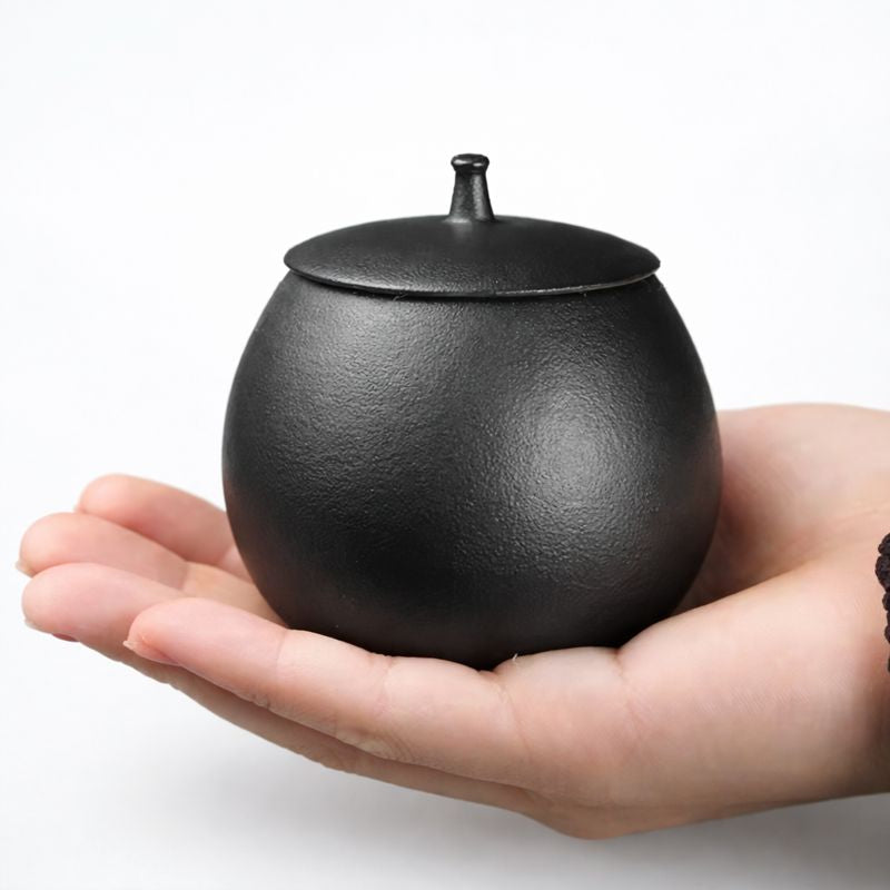 Urn Kat - 200 ML - Zwart - Met Hangertjes