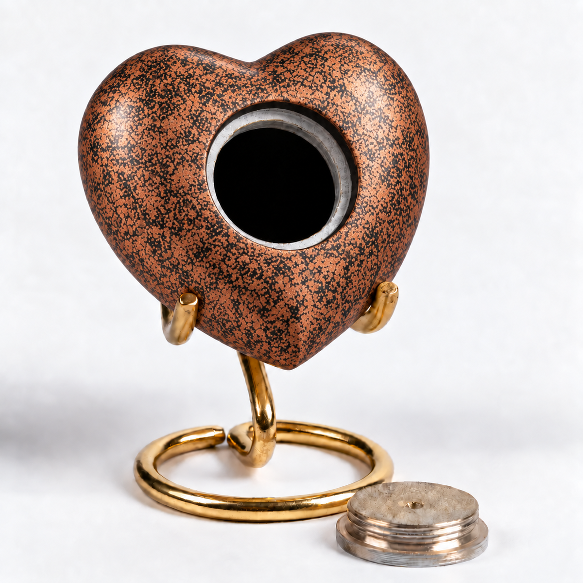 Mini urn - Bruin hart - 110 ML