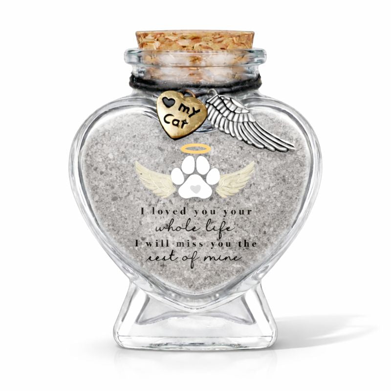 Memorial bottle - With text - Cat