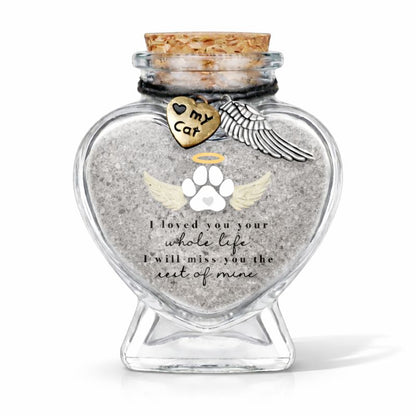 Memorial bottle - With text - Cat