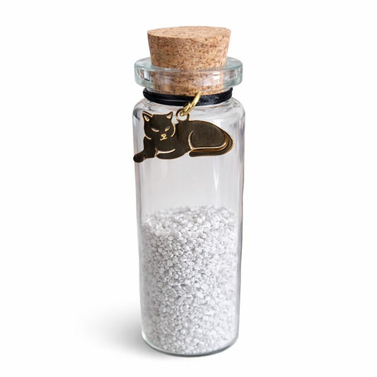 Memorial bottle - Cat - Gold 