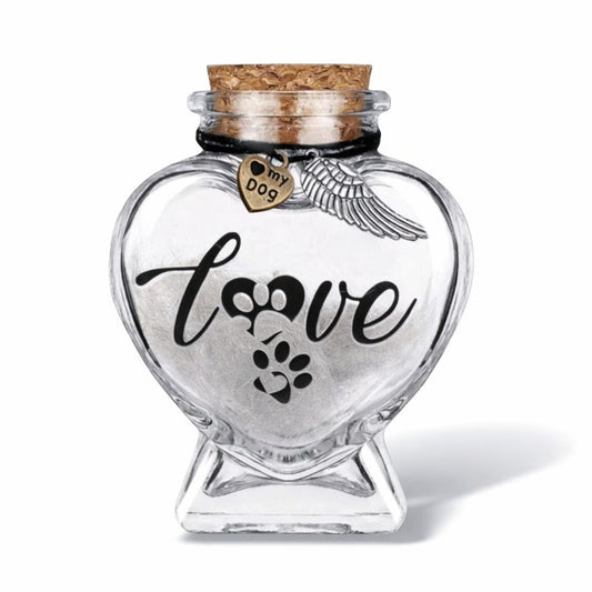Memorial bottle - Love - Dog - 8 cm