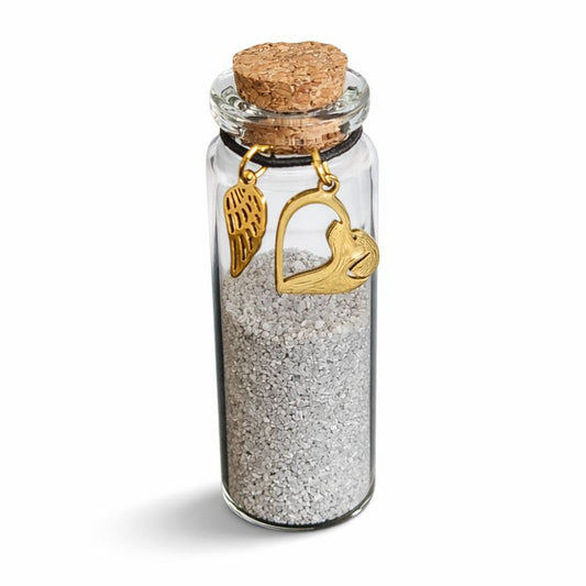 Memorial bottle - Dog - Gold 