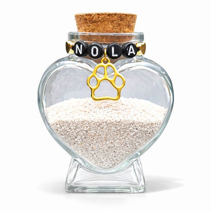 Memorial bottle with name - H 8 cm