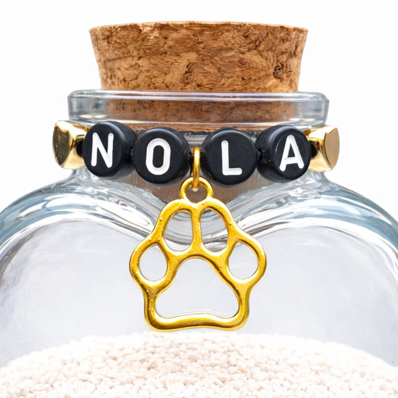 Memorial bottle with name - H 8 cm