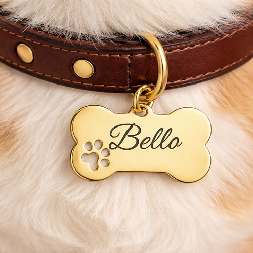 Hanger met gravure - Hond