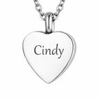 Heart Pendant - Paw Prints 
