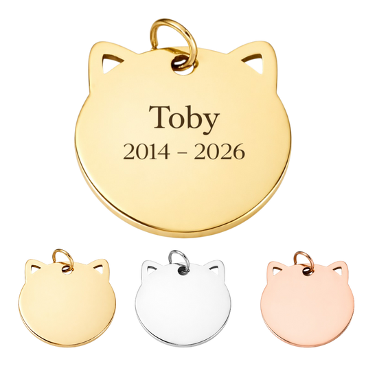 Hanger met gravure - Kat