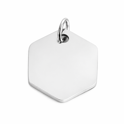 Hanger met gravure - Hexagon