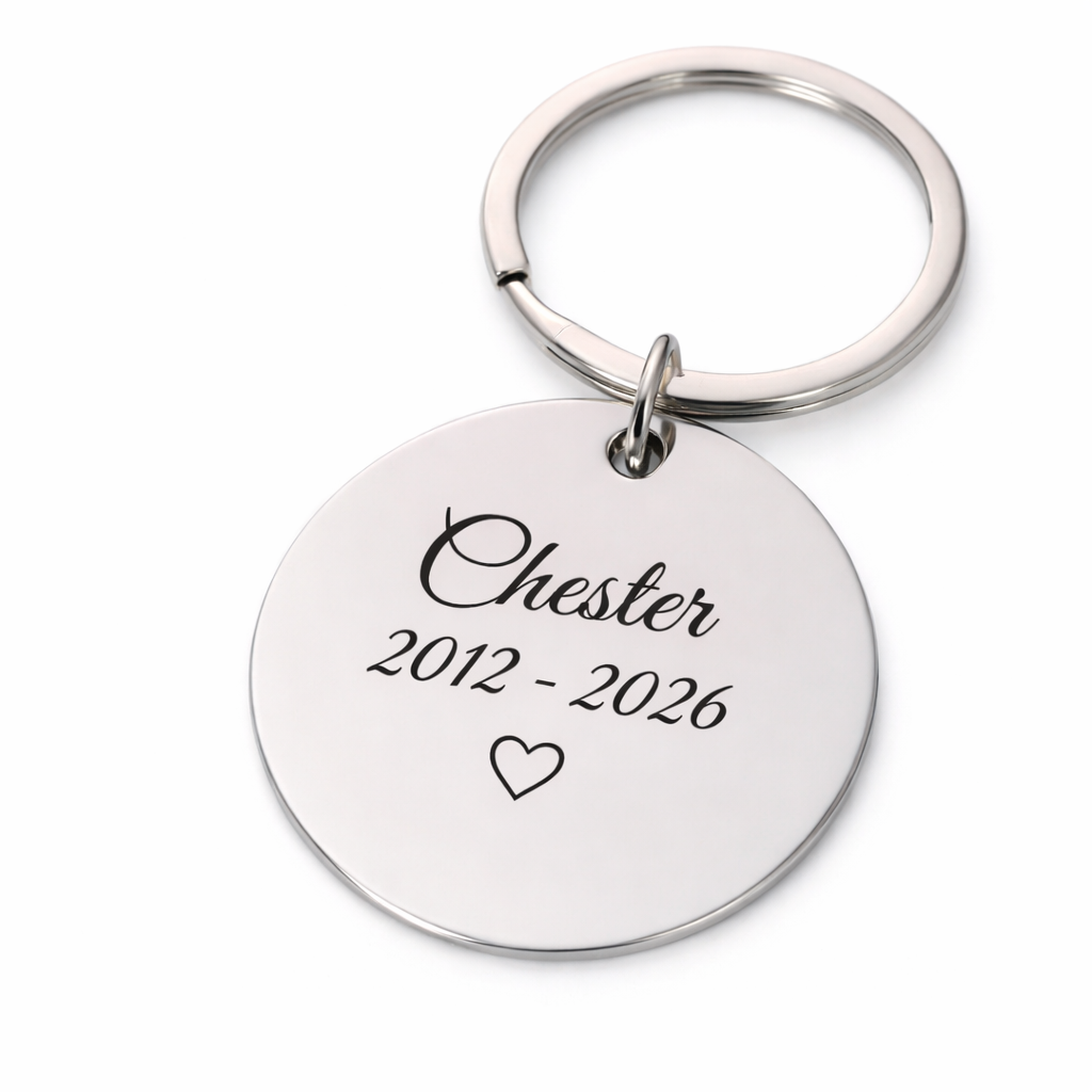Sleutelhanger met gravure
