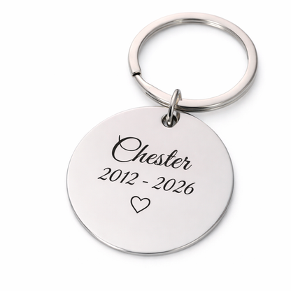 Sleutelhanger met gravure