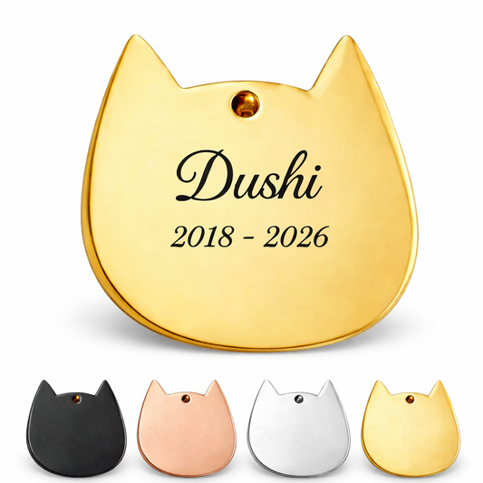 Hanger met gravure - Kat