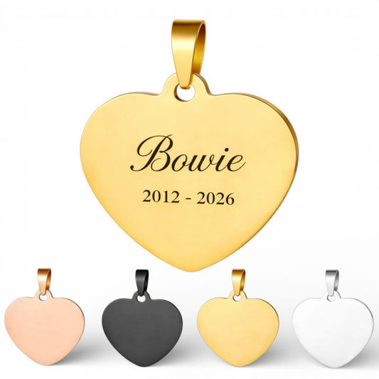 Hanger met gravure - 3.5 x 3.5 cm