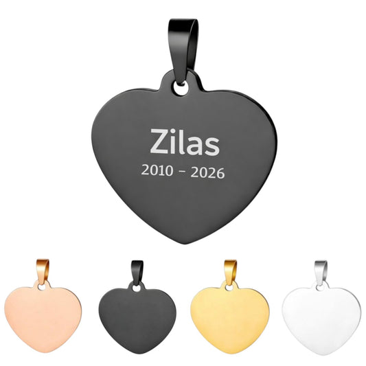 Hanger met gravure - 2.5 x 2.5 cm