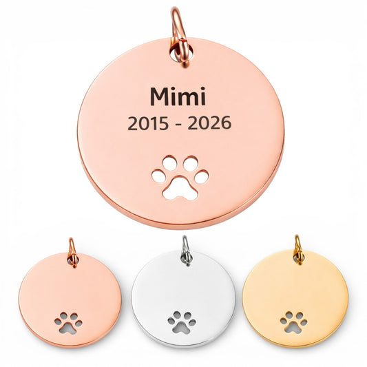 Hanger met gravure - Rond