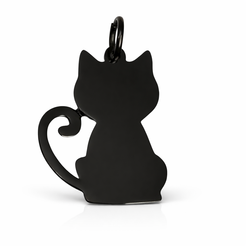 Hanger met gravure - Kat