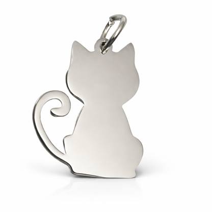 Hanger met gravure - Kat