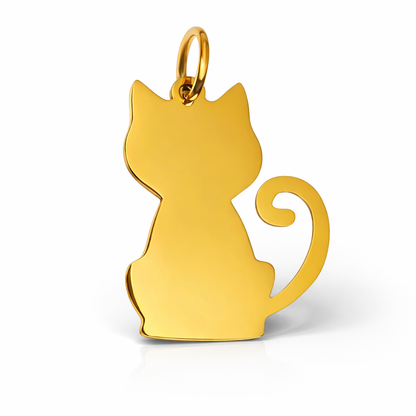 Hanger met gravure - Kat