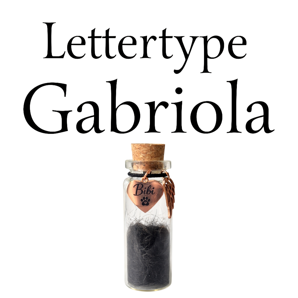 Memorial Flesje - Hanger met naam