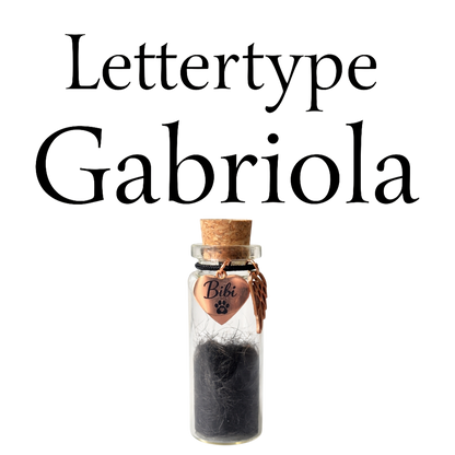 Memorial Flesje - Hanger met naam