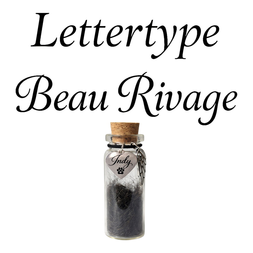 Memorial Flesje - Hanger met naam