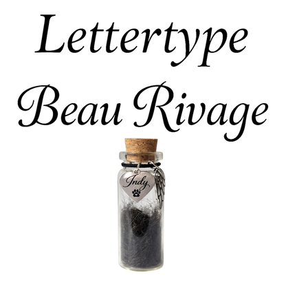 Memorial Flesje - Hanger met naam