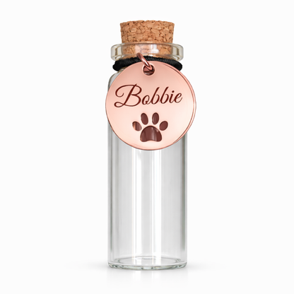 Memorial Flesje - Met gegraveerde hanger