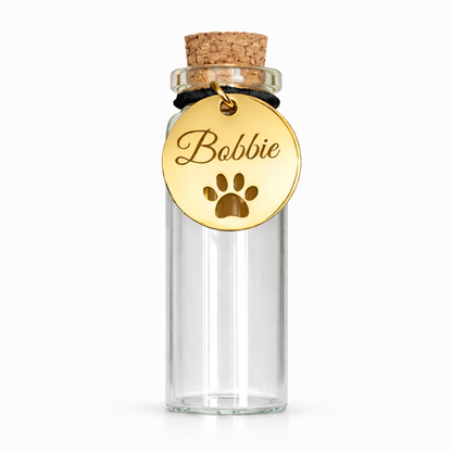 Memorial Flesje - Met gegraveerde hanger