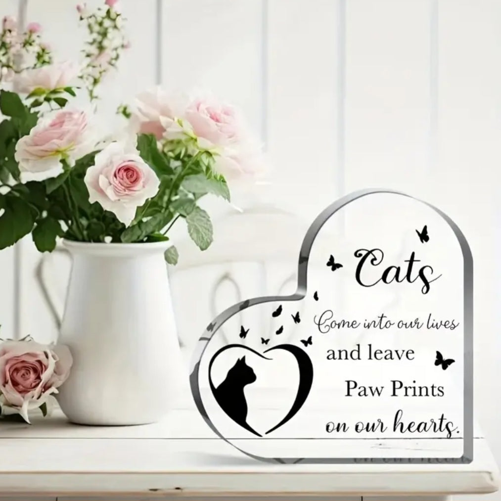 Herdenkingsbeeld voor kat - Herdenkings artikel - In memoriam - In liefdevolle herinnering - Aandenken aan Kat - Memorial Beeld- Memorial cadeau - Beeld voor verlies kat
