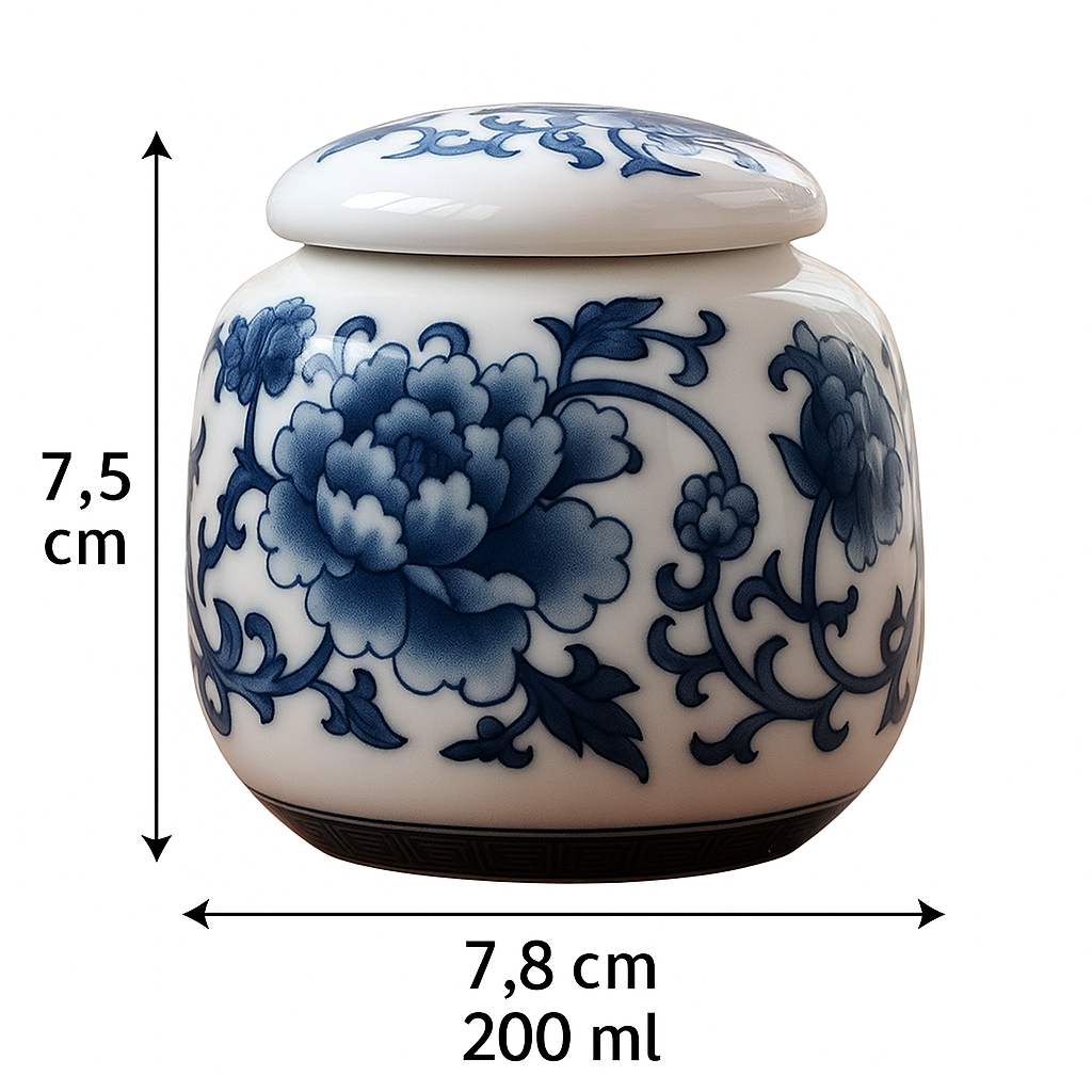 Mini Urn voor Huisdier - Delfts Blauw– Een liefdevolle herinnering aan jouw huisdier - Mini urn voor hond of kat - Urn - In memoriam - Urn kat - Urn hond - Huisdier Urn - 200 ML
