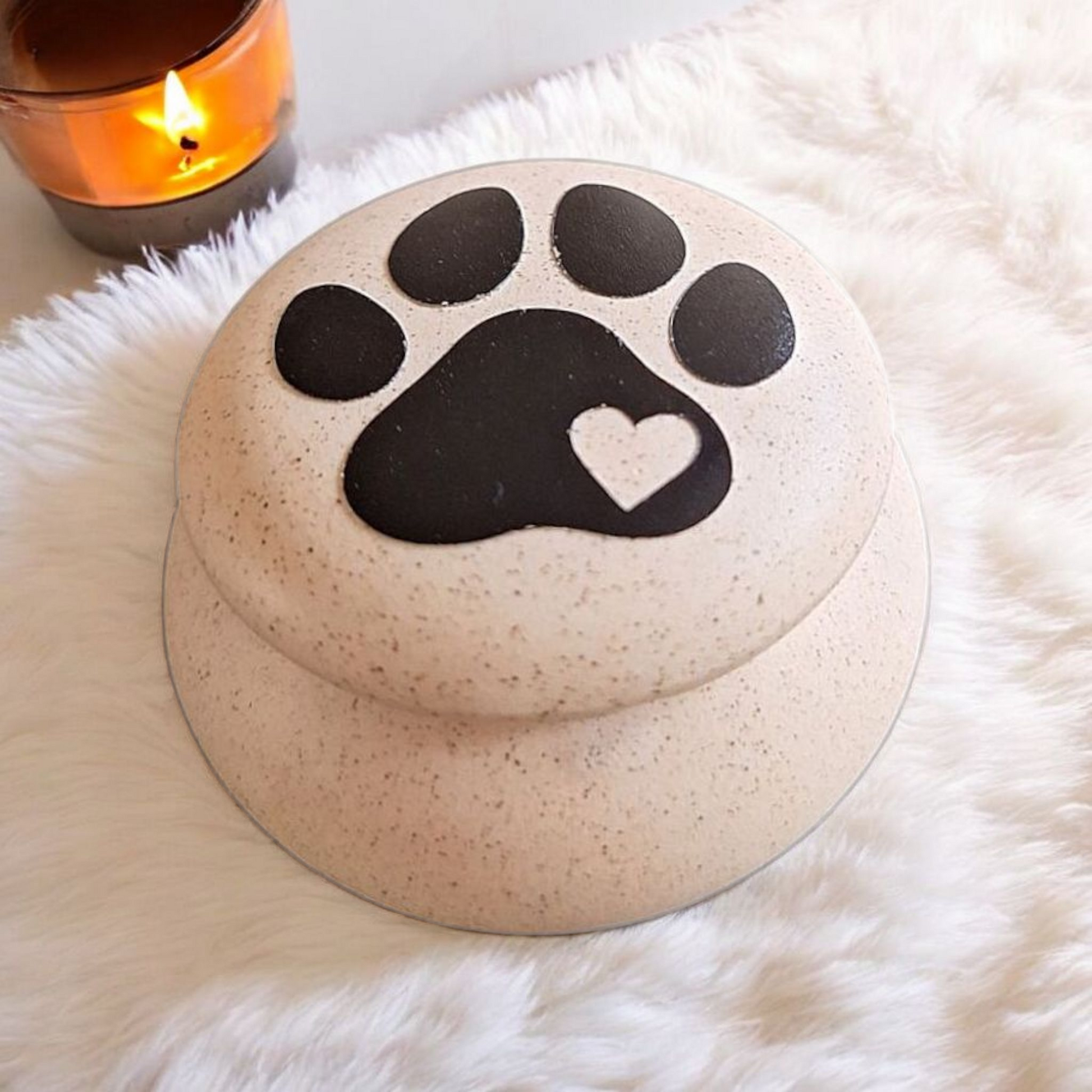 Honden urn - Katten urn - Zandstenen Mini Urn - Mini urn - 4.5 x H 3 cm - bewaren gedeelte as of plukjes haar - urn voor kat - urn voor hond - huisdieren mini urn
