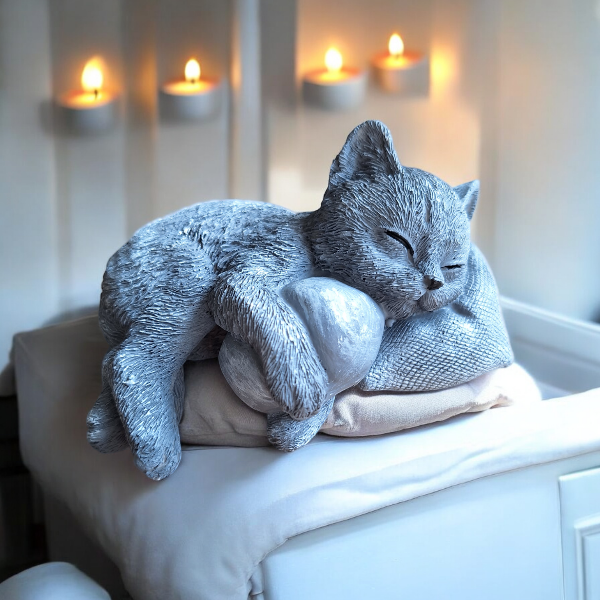 Herdenkingsbeeld voor kat