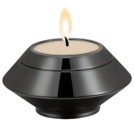 Mini Urn - Zwart -  Waxinelichthouder
