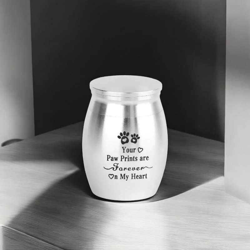 Mini Urn - Zilver kleur - H 4 cm