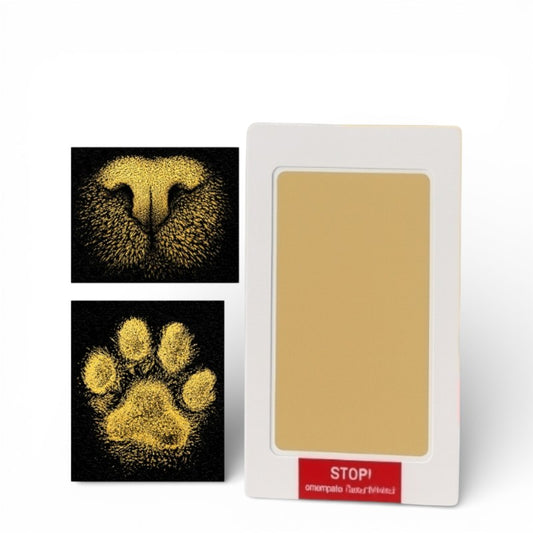 Inktloze poot- of neusafdruk printkit - Goud