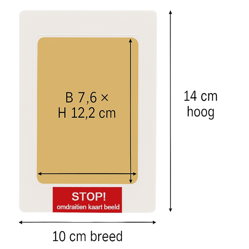 Inktloze poot- of neusafdruk printkit - Goud