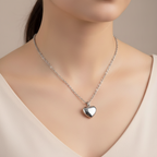 Heart Pendant - Gold and Silver