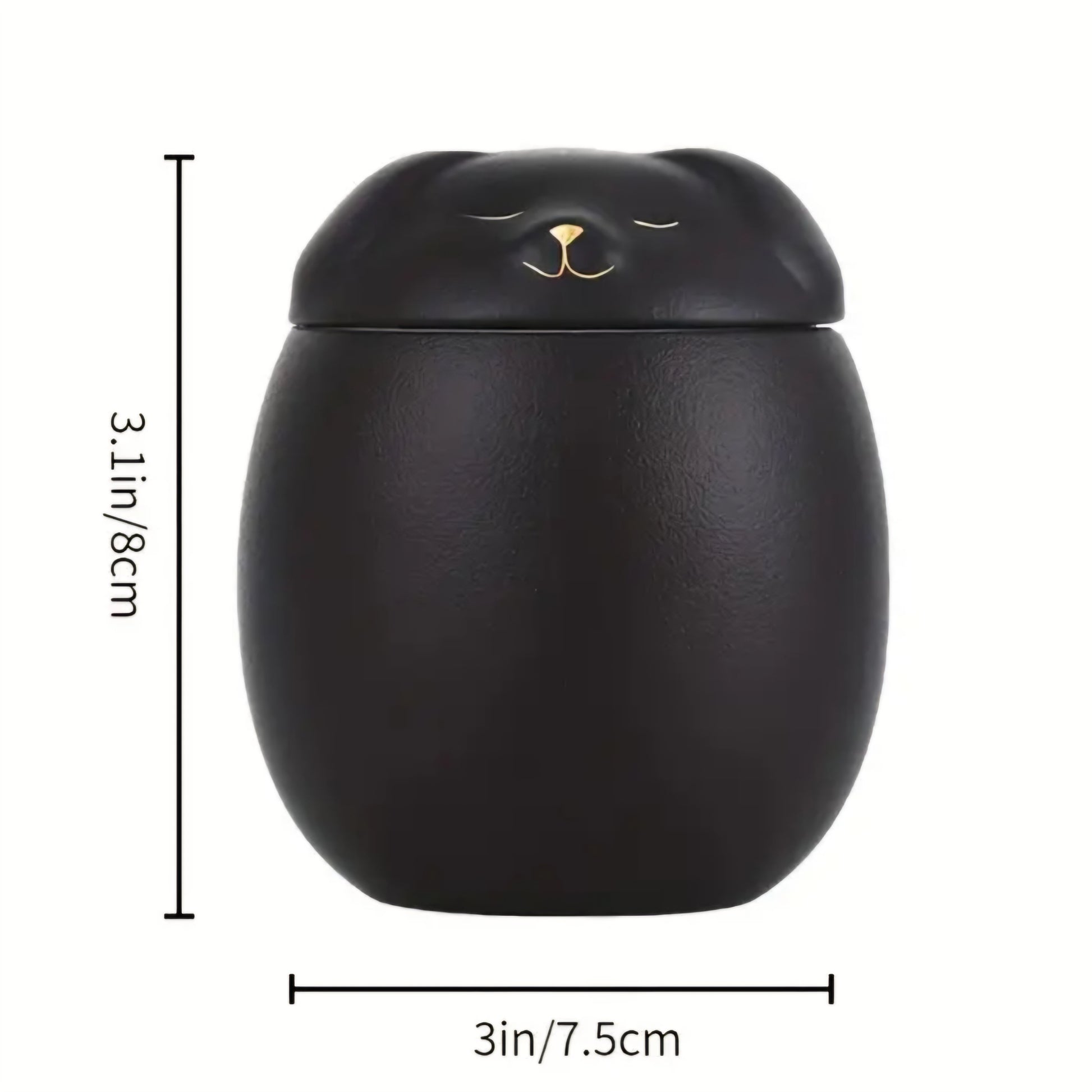 Mini Urn voor hond - Zwart