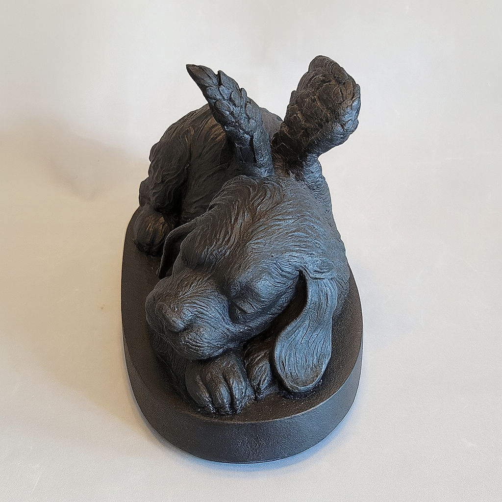 Urn Slapend Hondje - Zwart