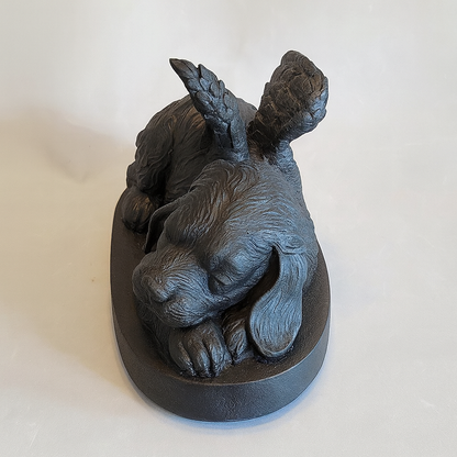 Urn Slapend Hondje - Zwart