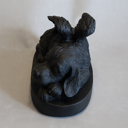 Urn Slapend Hondje - Zwart