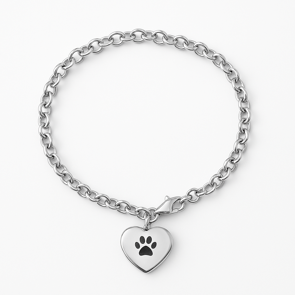 As armband - Pootafdrukje - Goud, Zilver, Rosègoud en Zwart
