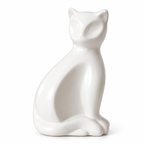 De laatste aai witte keramieken kattenurn met een tijdloos design voor een persoonlijke herinnering aan je kat