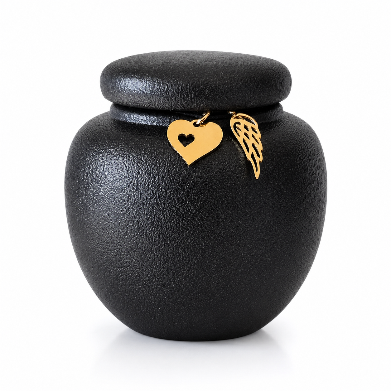Mini urn with keepsake pendants - 7 x H 7 cm