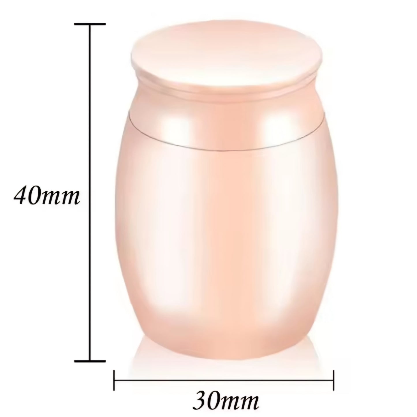 Mini Urn - Zilver kleur - H 4 cm