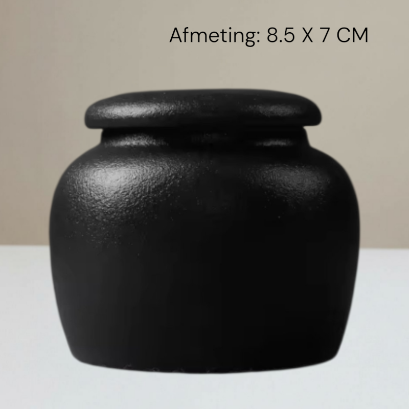 Mini urn with keepsake pendants - 7 x H 7 cm