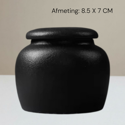 Mini urn with keepsake pendants - 7 x H 7 cm