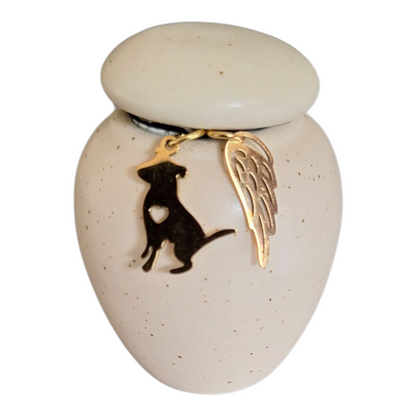 Mini urn met keepsake hangertjes voor Kat of Hond